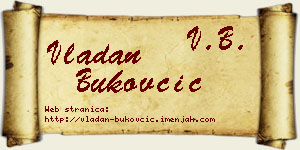 Vladan Bukovčić vizit kartica